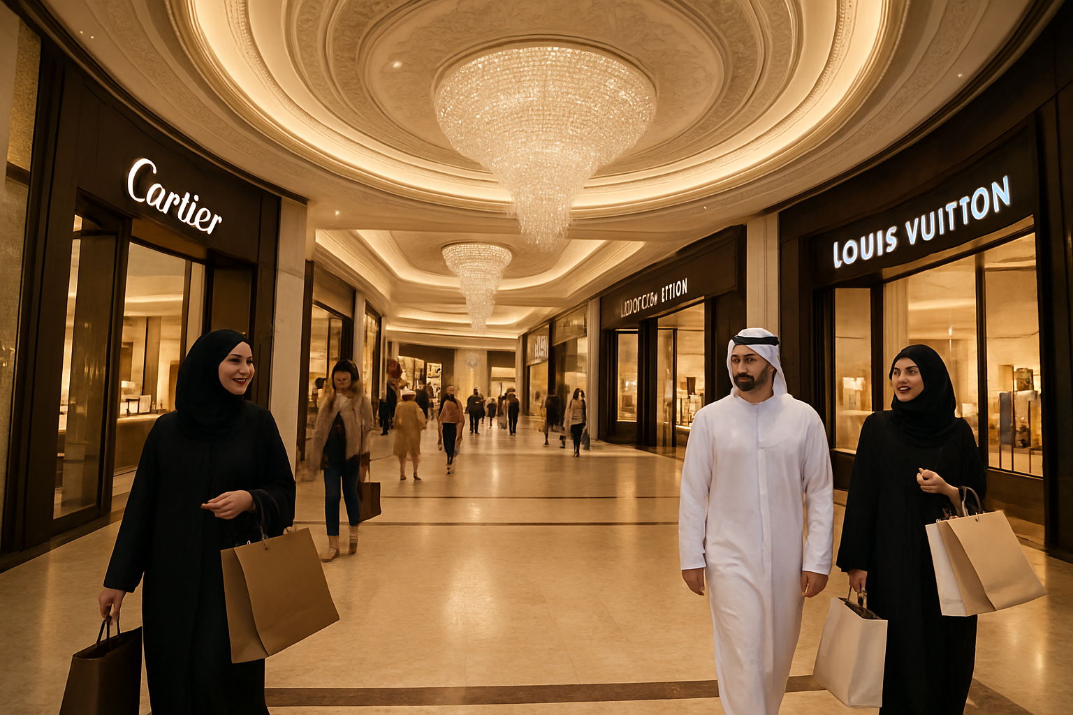 Luxury shopping experience at Dubai Mall